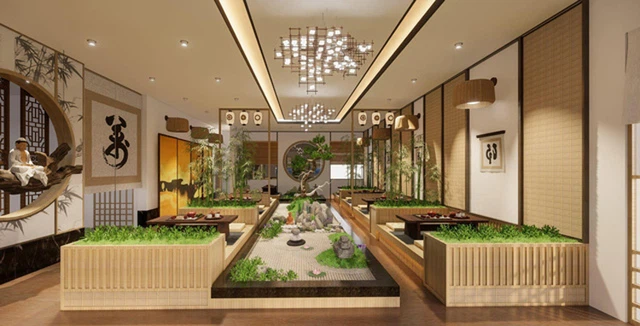 Các mảng kinh doanh khác đã giúp bù lấp phần thiếu hụt của du lịch nên hệ sinh thái của Đôi Dép vẫn dễ dàng vượt qua khó khăn (trong hình ảnh là không gian trà đạo ở TeaWorld)